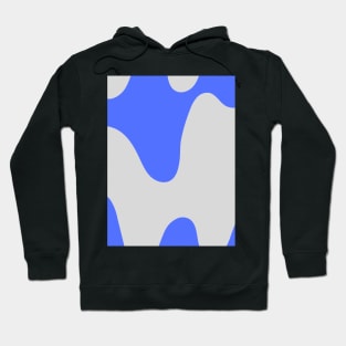 Abstract blue and gray swirl pattern Hoodie